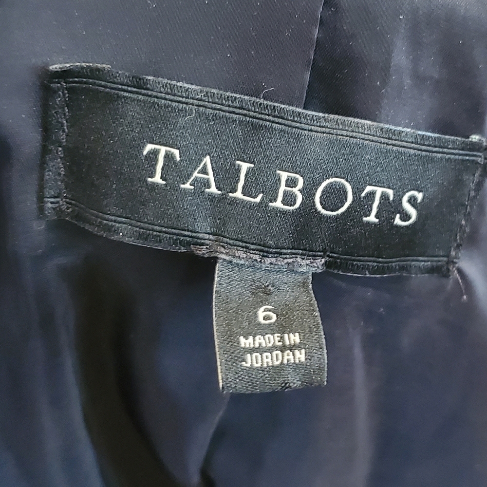 Talbots Button Front Multicolor Tweed Blazer 6 - image 2